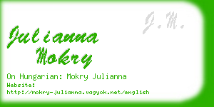 julianna mokry business card